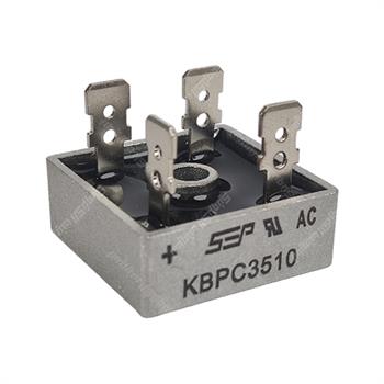 پل دیود فلزی مربعی 35 آمپر 1000 ولت SEP KBPC3510 