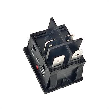کلید راکر چراغ دار 2حالته 4پایه 30 آمپر KCD4