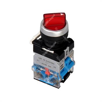 کلید فرمان دو طرفه چراغدار سی ان تی دی CNTD LA38-20XD31-Q3-RD220-2NO 