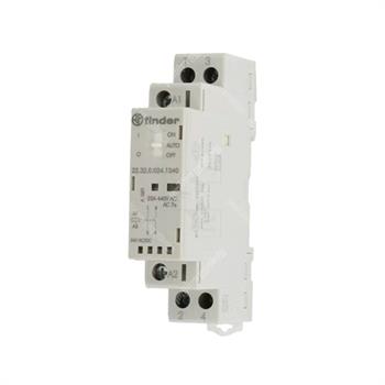کنتاکتور تکفاز شاسی دار بی صدا 2 کنتاکت باز 25 آمپر فیندر FINDER 22.32.0.024.1340 